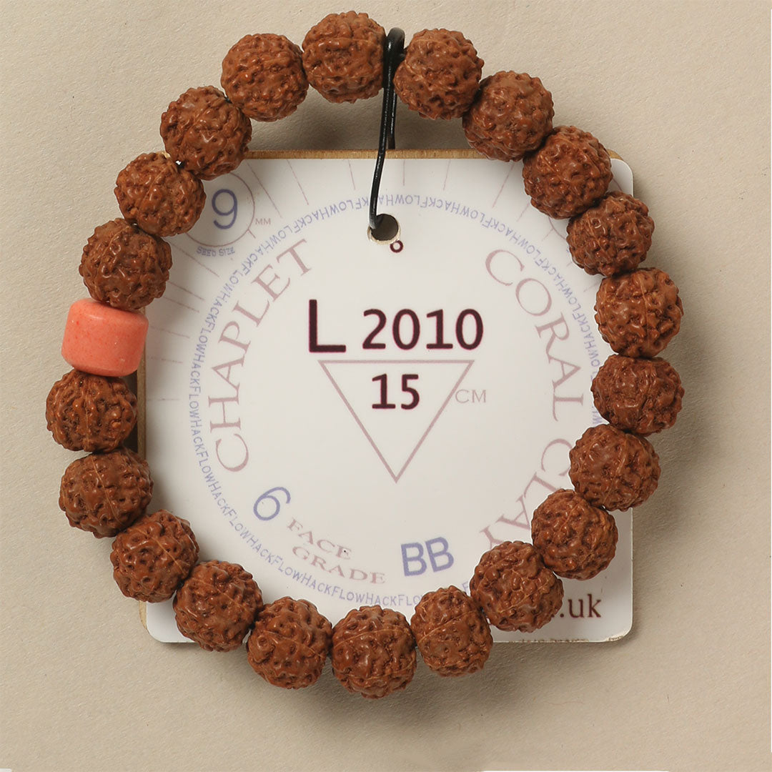 L2010 - Coral Clay Chaplet   15 cm  S+