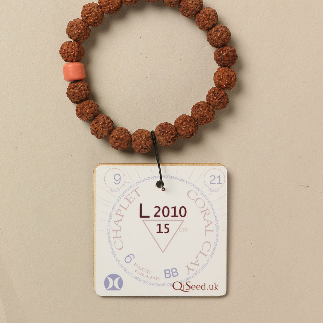 L2010 - Coral Clay Chaplet   15 cm  S+