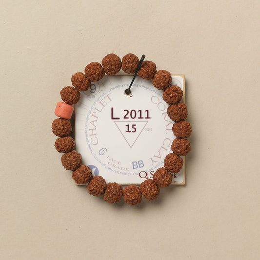 L2011 - Coral Clay Chaplet   15 cm  S+