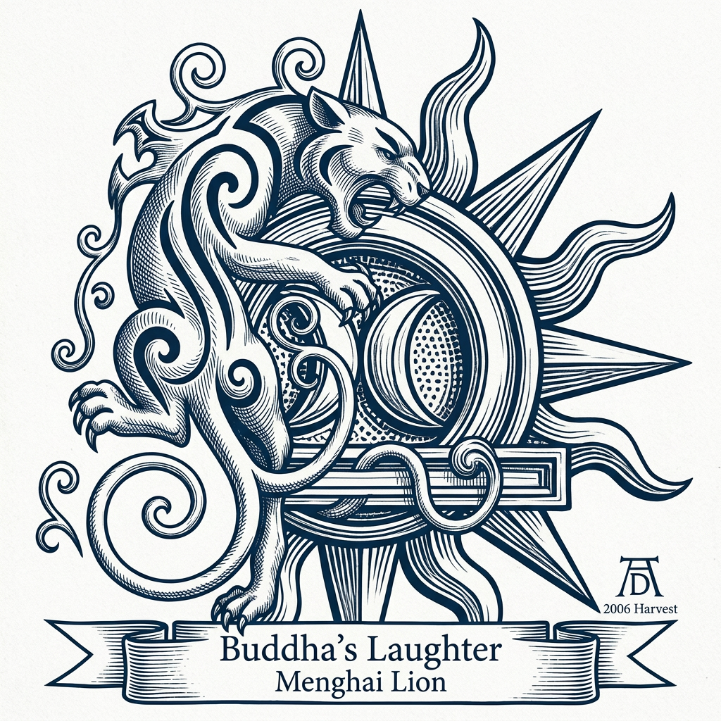 Lion | Buddha's Laughter |    Menghai - 2006 Harvest Sheng Puerh  (Signature Tier 3 )