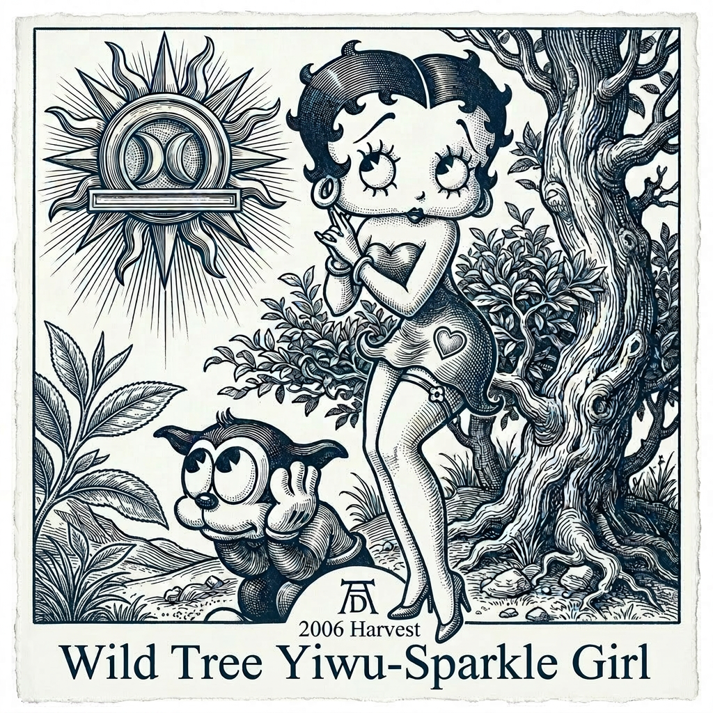 Wild Tree Yiwu   | Sparkle Girl |  Yiwu Wild Arbor Sheng Puerh (  Excellent-Tier 4  )