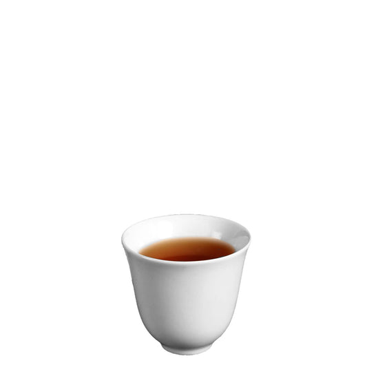 Tulipa - Green Bamboo and Red Maple White Porcelain 60ml Cup
