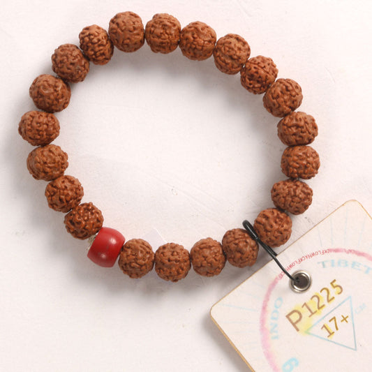L1125 - Tibetian Red Chaplet   17+ cm  M+