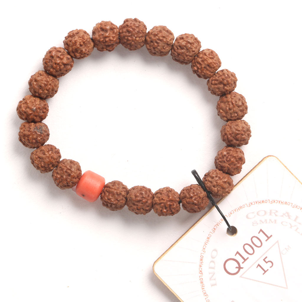 L2001 - Coral Clay Chaplet   15 cm  S+