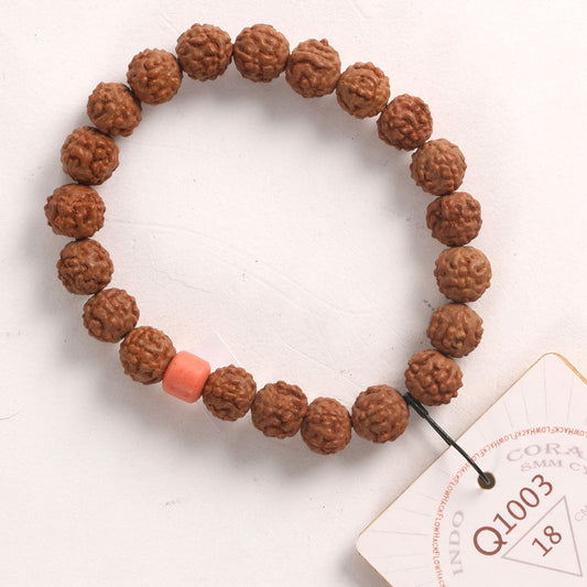 L2003 - Coral Clay Chaplet   18 cm  L