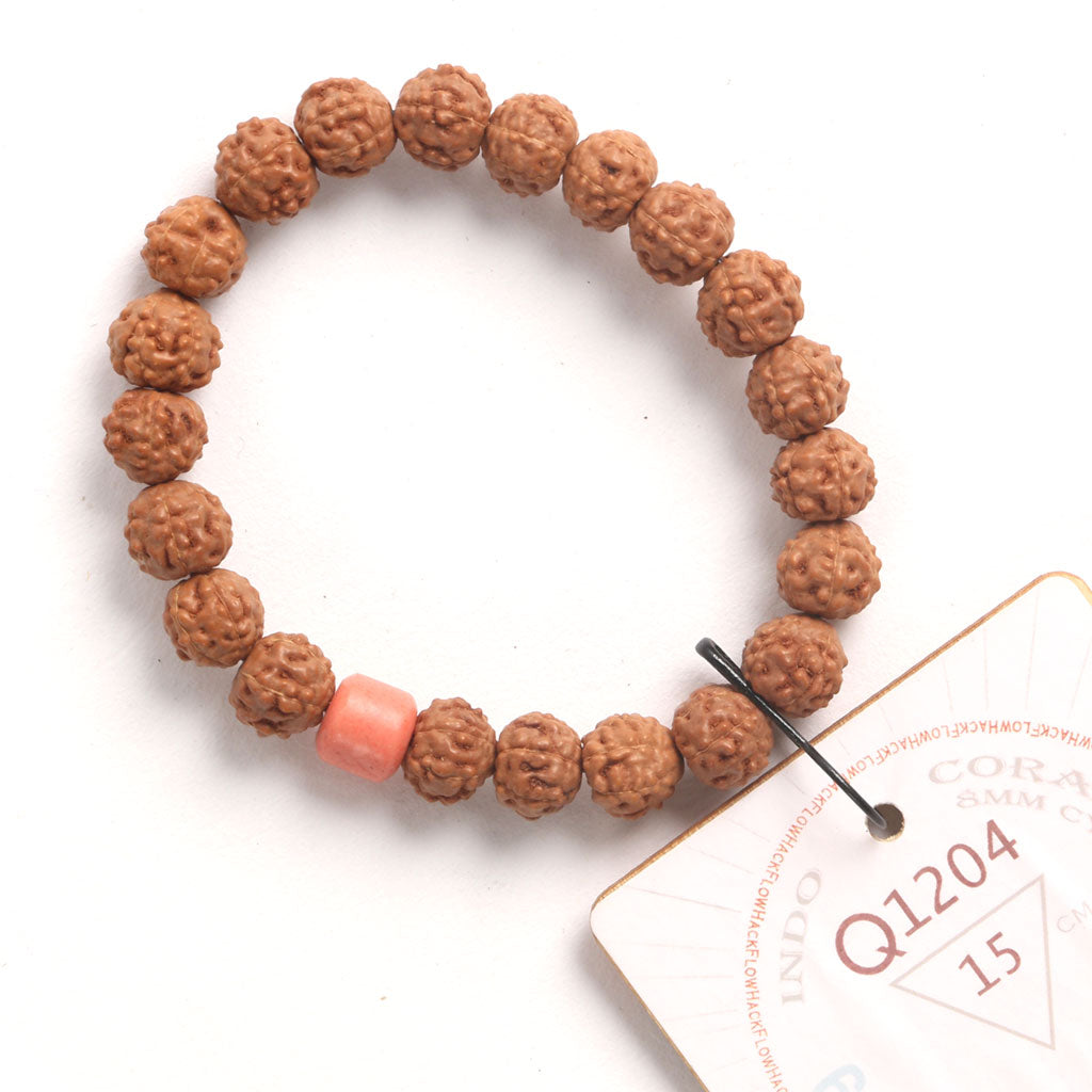 L2009 - Coral Clay Chaplet   15 cm  S+