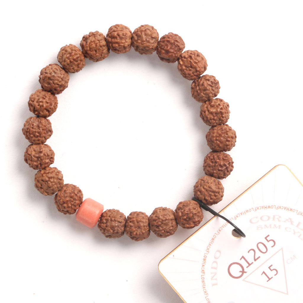 L2010 - Coral Clay Chaplet   15 cm  S+