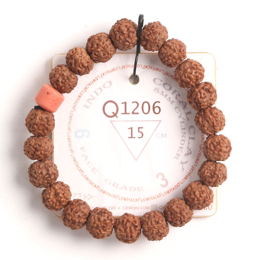 L2011 - Coral Clay Chaplet   15 cm  S+